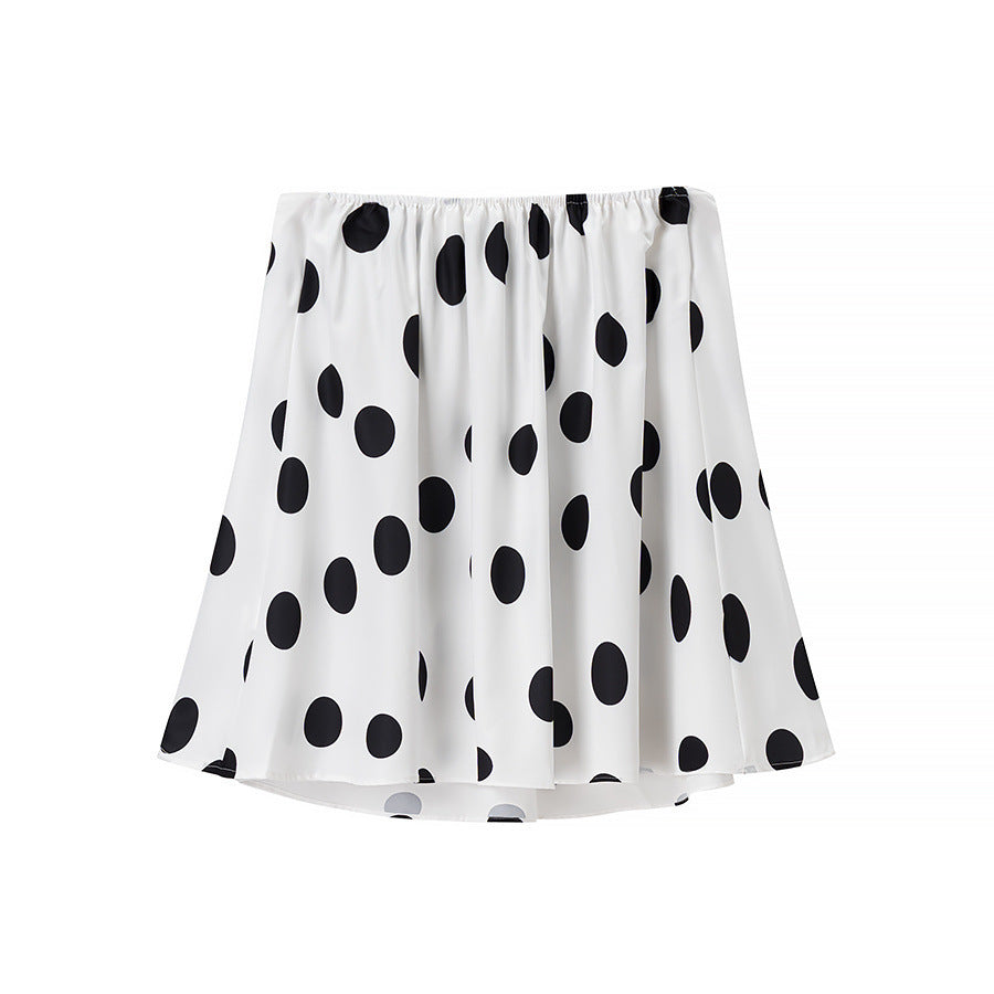 Pantalon large pour femme avec motif de pois amusant Chic & Stil