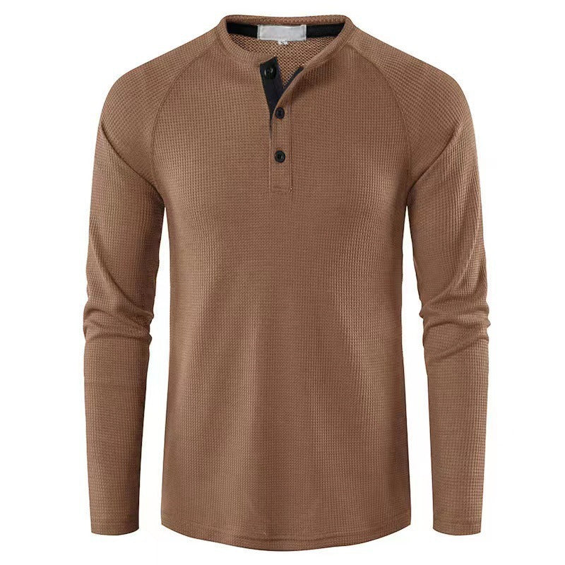 Men's long sleeve shirt with elegant button placket and structured design Lune London