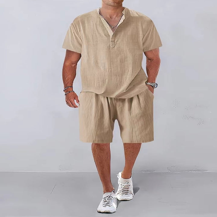 Men Casual Relaxed Fit Linen Set Lune London