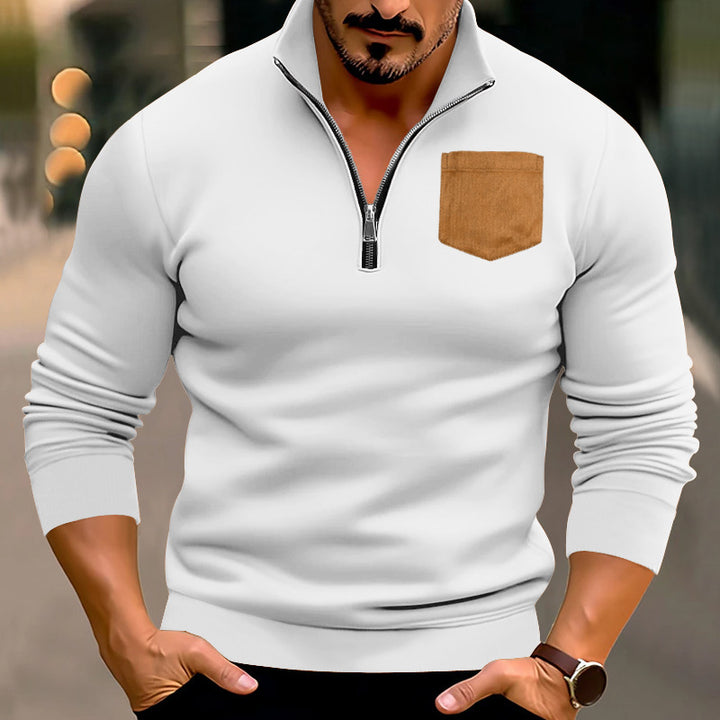 Sporty sweater for men with contrasting pockets Lune London