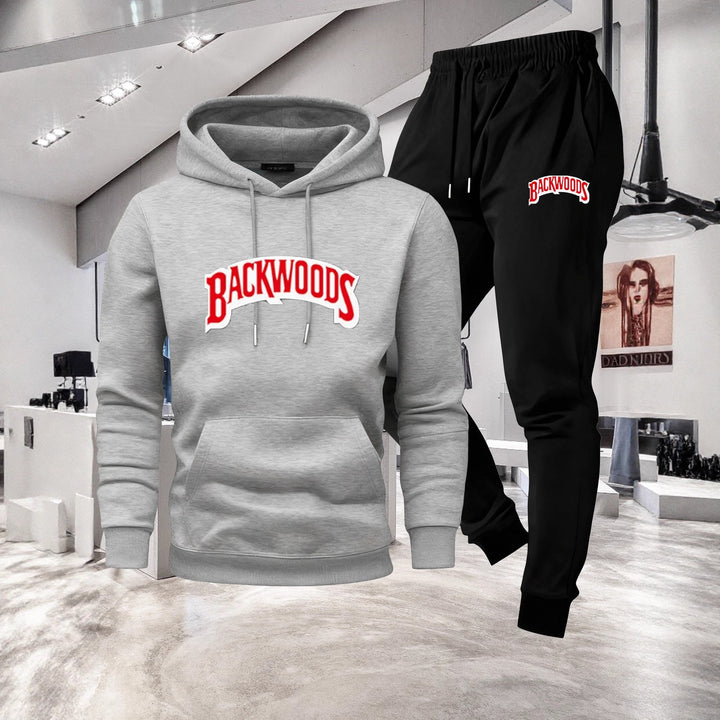 Ladies' hooded tracksuit with stylistic logo application Chic & Stil