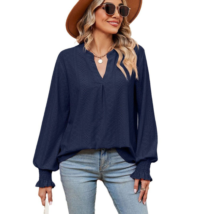 Women's blouse with lace pattern and elegant cut Lune London