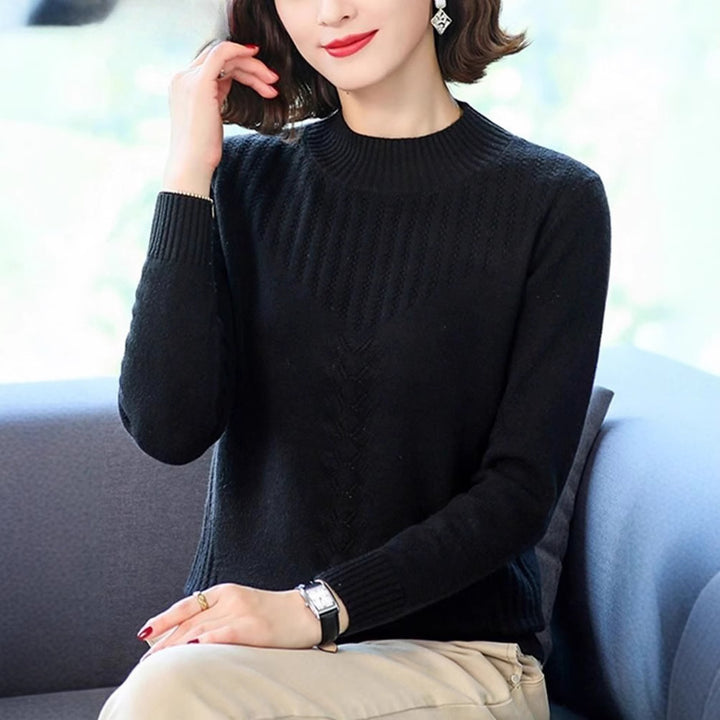 Pull en maille élégant pour femme avec motif en relief moderne Chic & Stil