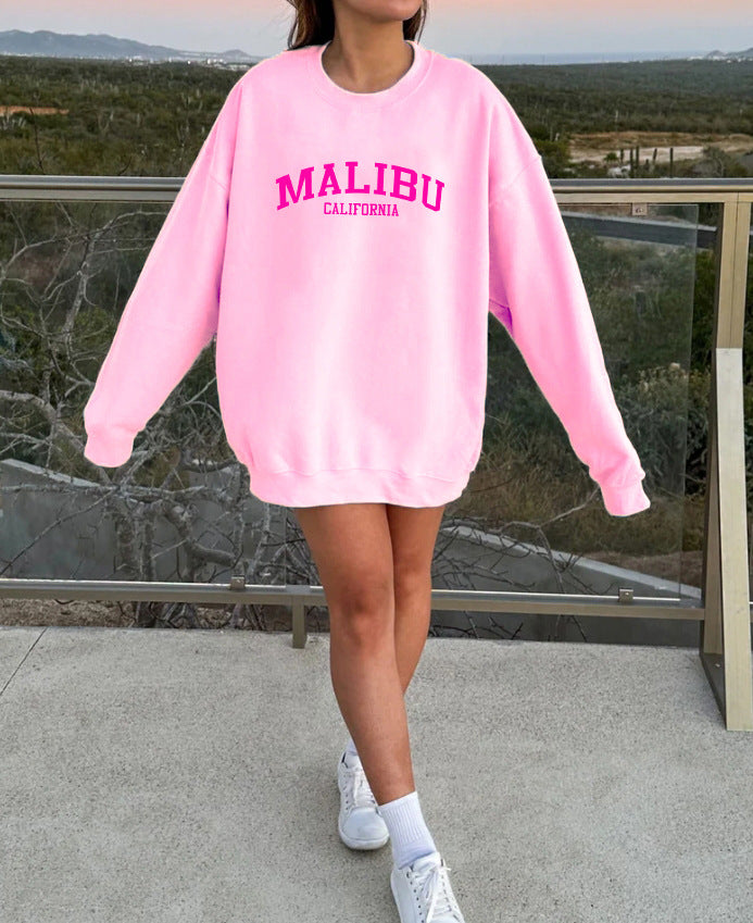 Sweatshirt femme avec logo californien décontracté et matériau doux Chic & Stil