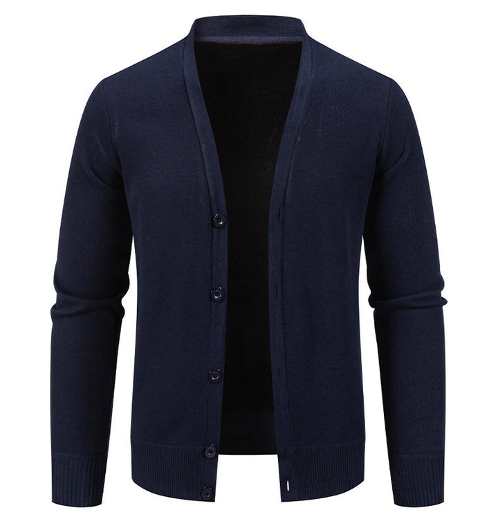 Cozy knit vest for men with V-neck and button placket Lune London