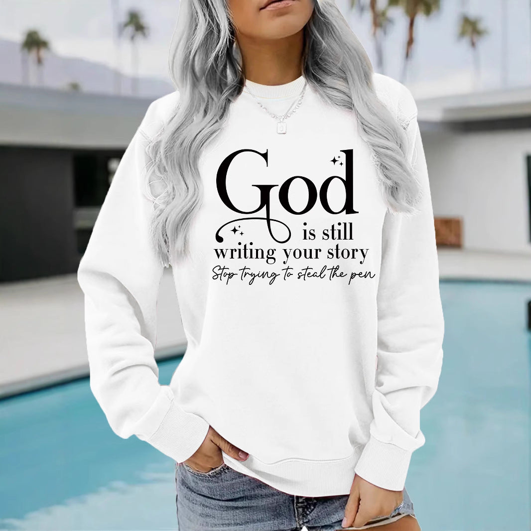 Sweatshirt pour femmes avec lettrage inspirant Chic & Stil