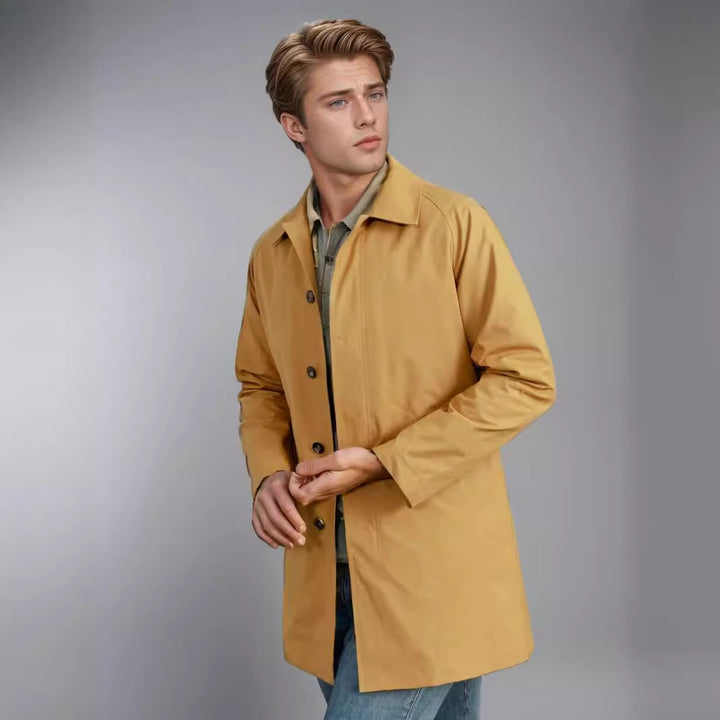 Waterproof transitional jacket for men with practical pockets Lune London