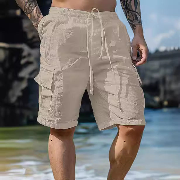 Men's cargo shorts with multiple pockets Lune London