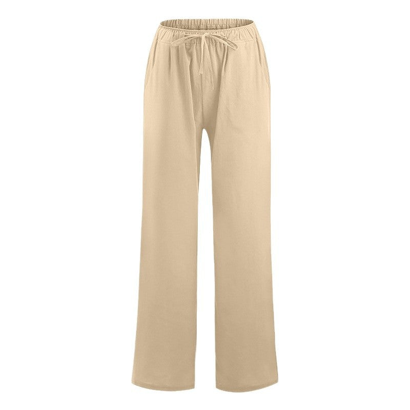 Ladies Comfortable Loose Linen Pants Chic & Stil