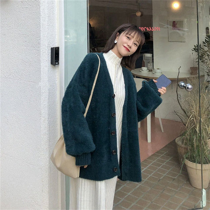 Cardigan Flou Femme avec Détails de Boutons et Design Ample Chic & Stil