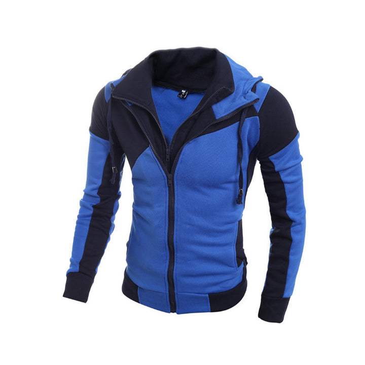 Sporty hooded jacket for men with trendy colorblock design Lune London