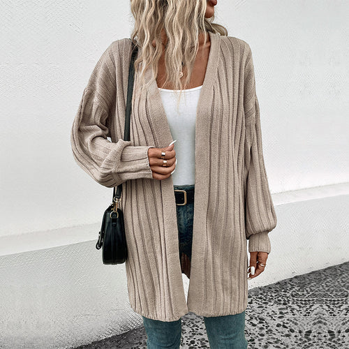 Women’s knitted jacket with ribbed pattern and relaxed fit Lune London