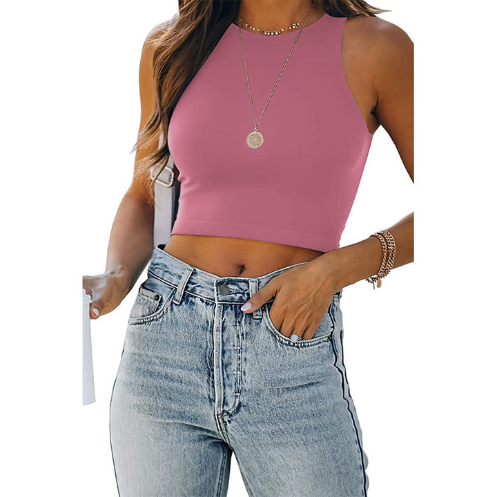 Ladies High Neck Sleeveless Short Lune London