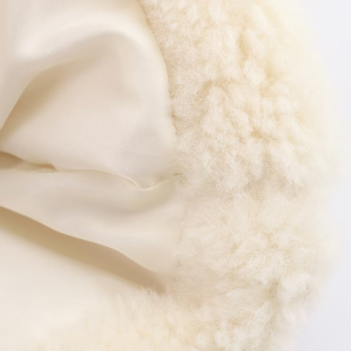 Teddy fur coat for women with belt and soft lining Lune London