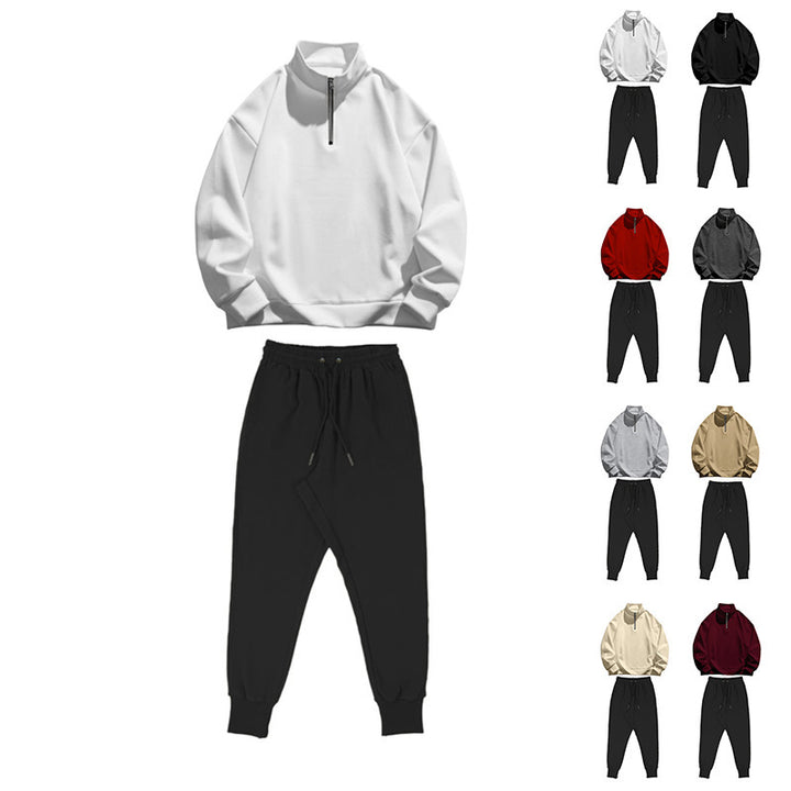 Casual tracksuit for men with practical pockets and modern high collar Lune London