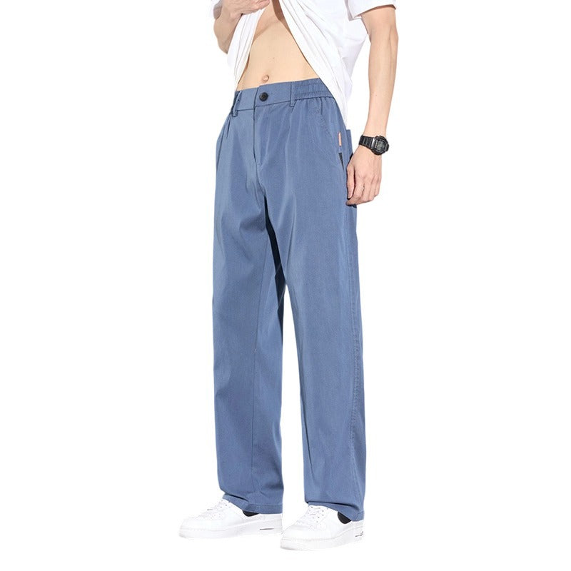 Pantalon décontracté stretch pour hommes avec poches polyvalentes et tissu respirant Lune London