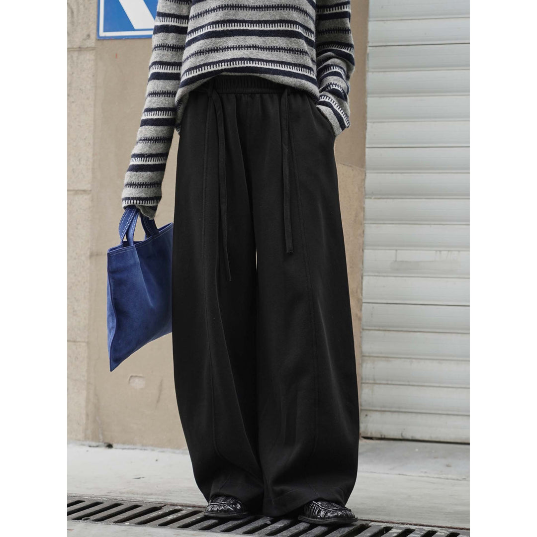 Pantalon de loisirs confortable pour femmes avec taille élastique et coupe décontractée Chic & Stil
