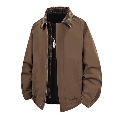 Casual transition jacket for men with high collar and elastic waist Lune London