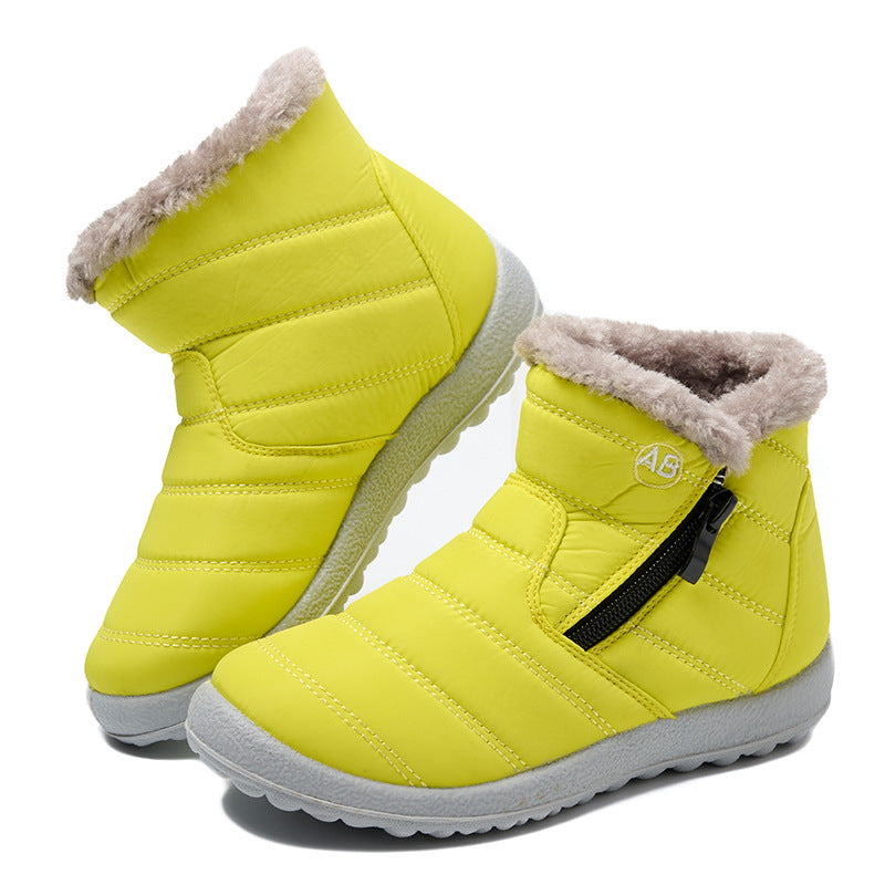 Bottes d'hiver pour femmes rembourrées avec fermeture éclair latérale Lune London
