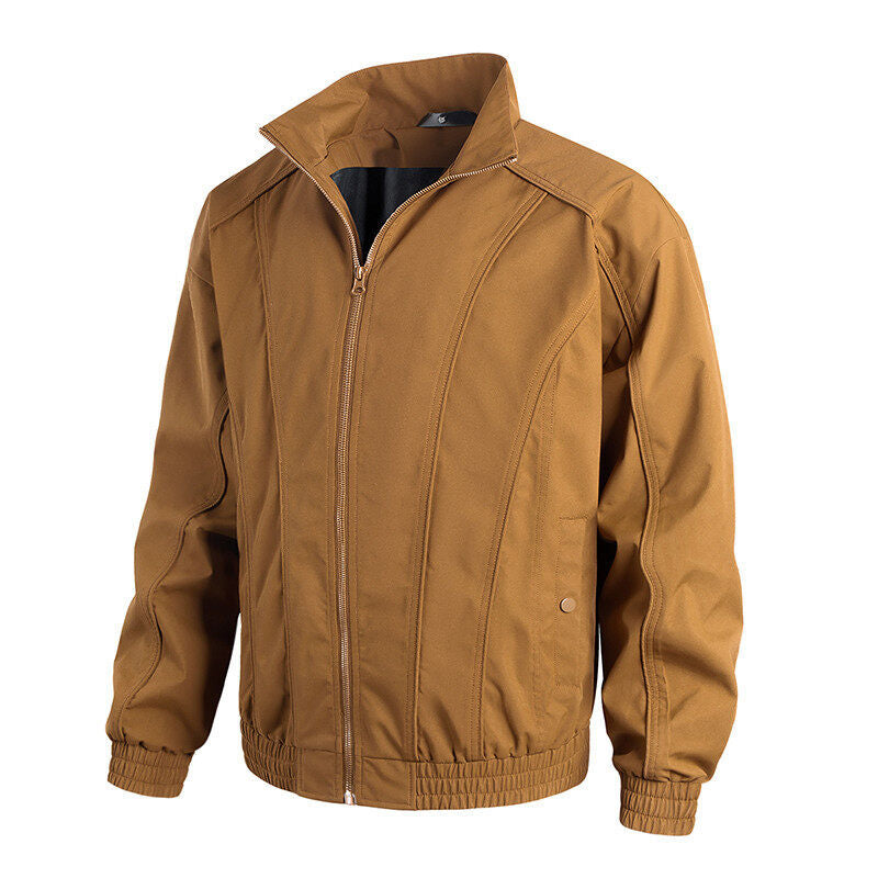 Leisure jacket for men with stand-up collar and elastic waist Lune London