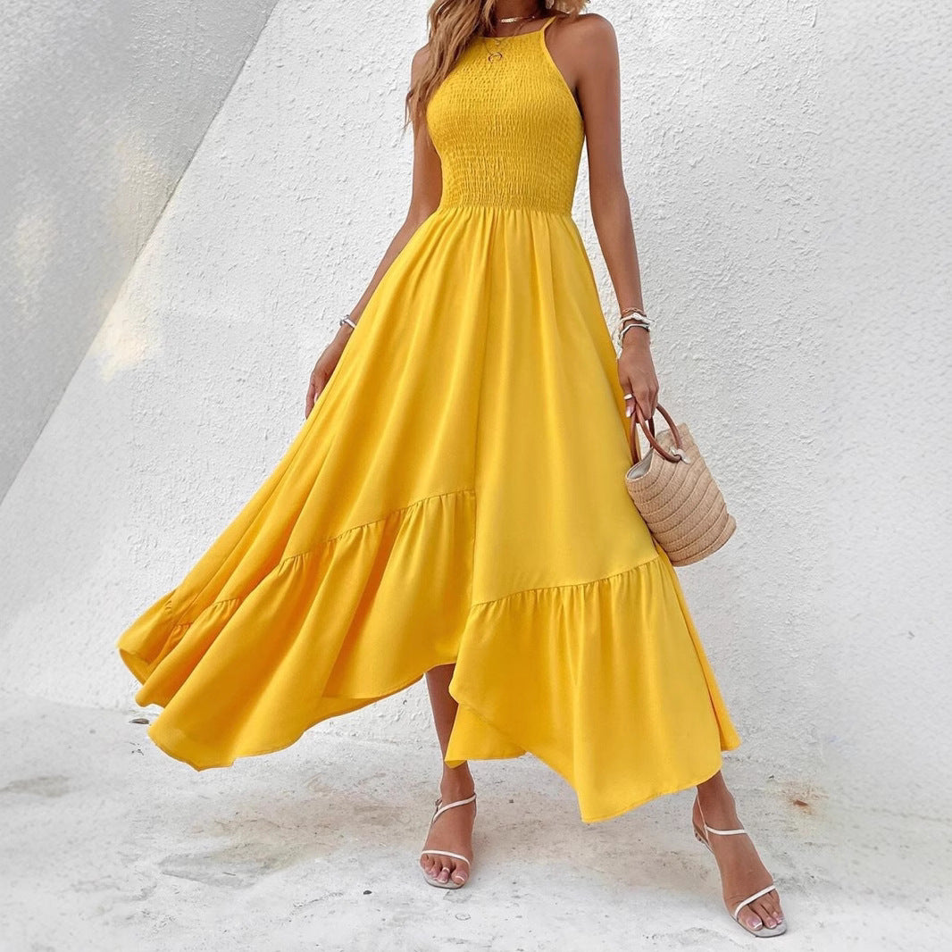 Ladies High-Low Backless Dress Lune London
