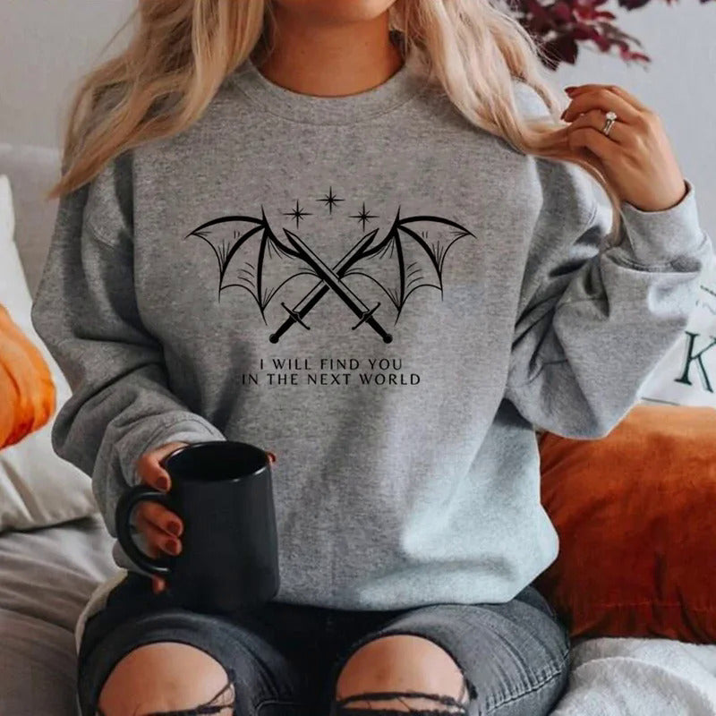 Sweatshirt pour femmes avec design graphique artistique et lettrage inspirant Chic & Stil
