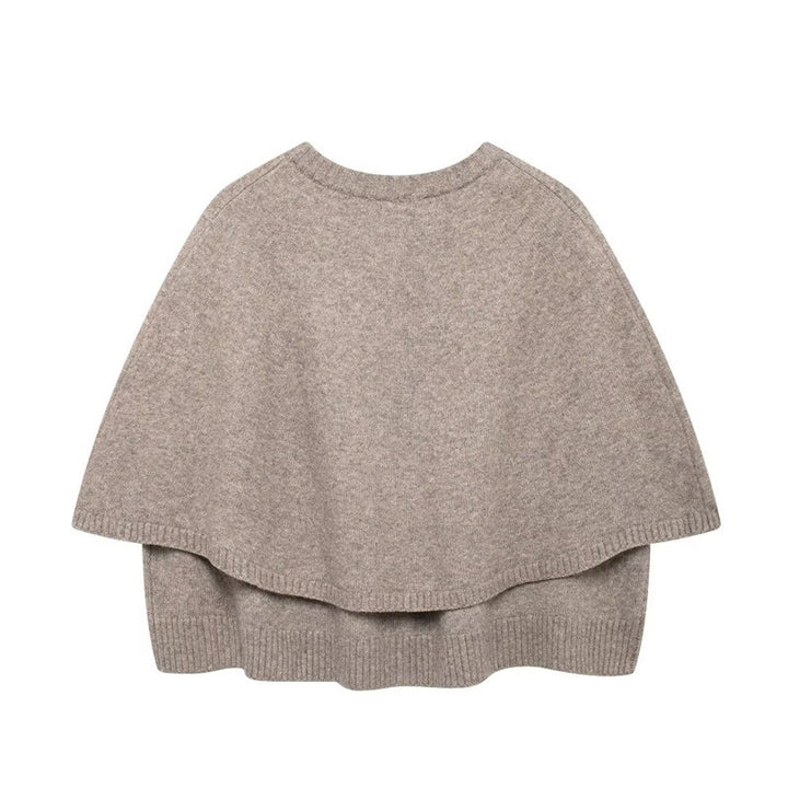 Ladies Cozy Knit Poncho Lune London