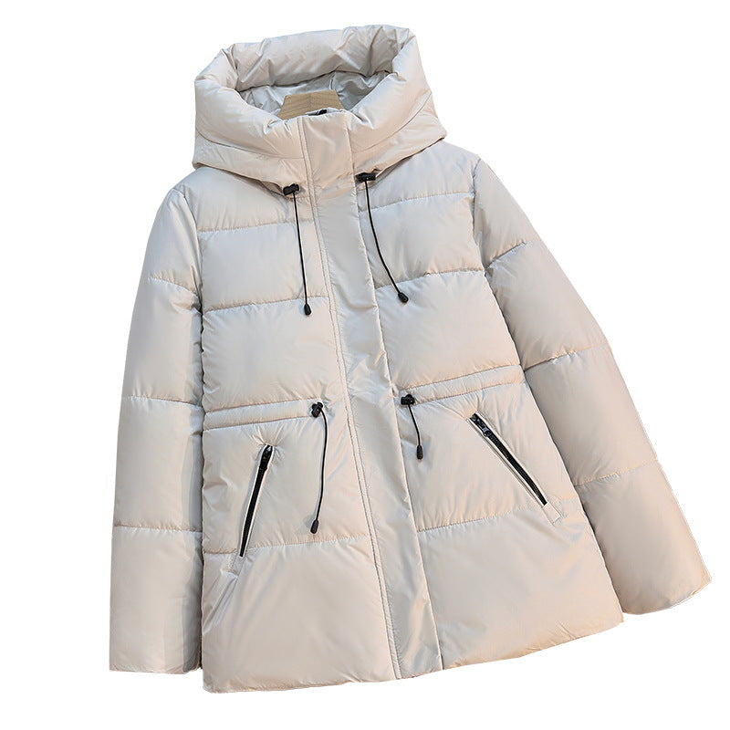 Women's fashionable functional jacket with high collar and practical zip pockets Lune London