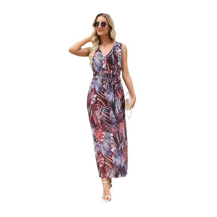Women Flowers Long Maxi Dress Lune London