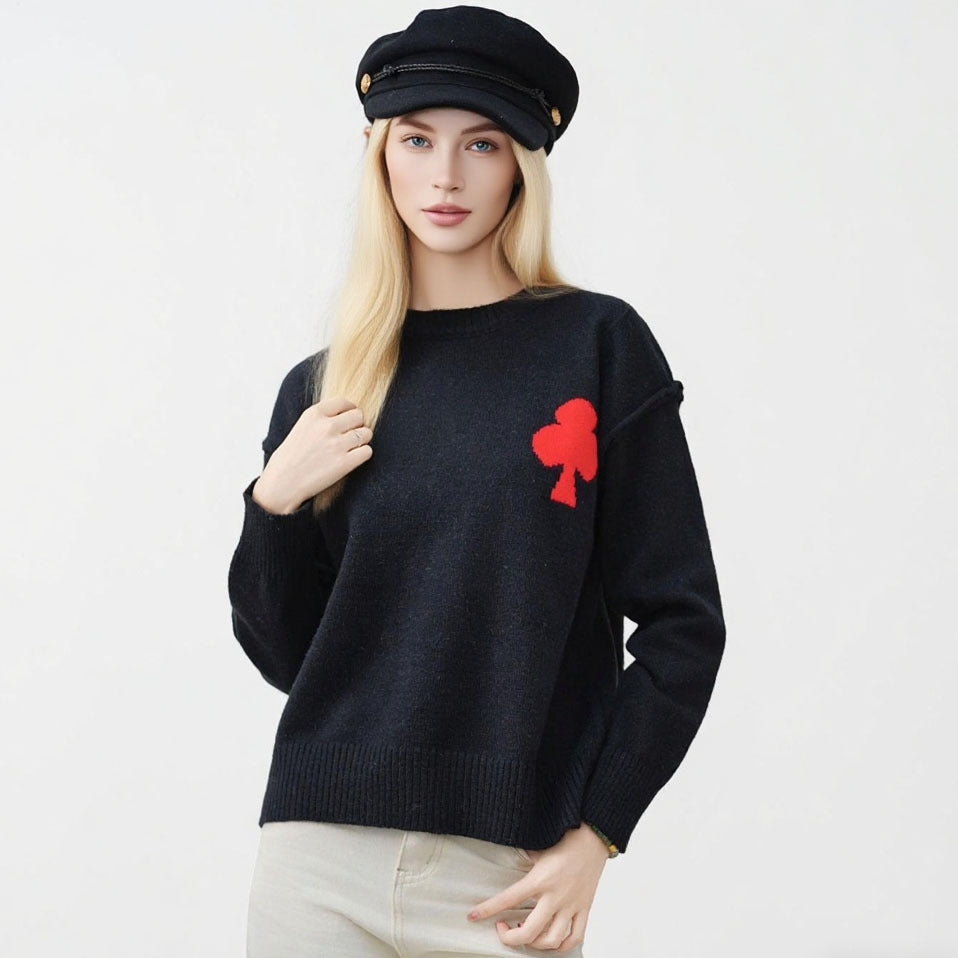 Soft sweater for ladies with decorative pattern Lune London