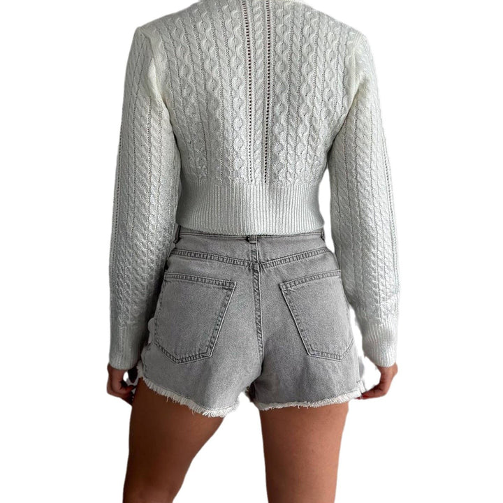 Elegant women's sweater knitted with shimmering details and a trendy structure Lune London
