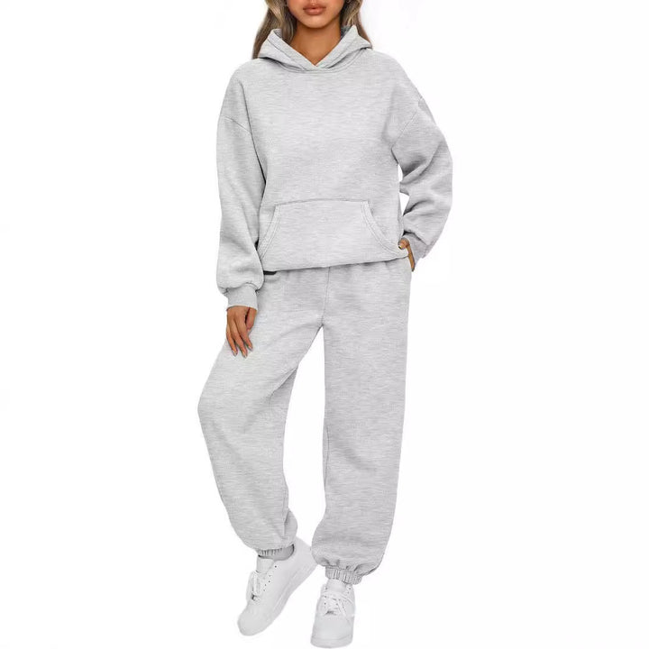 Women's Hoodie and Chic Sports Tracksuit