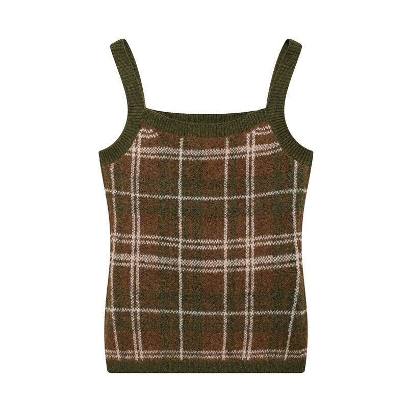 Ladies Fluid Checked Jacket with Elegant Stand-Up Collar Lune London