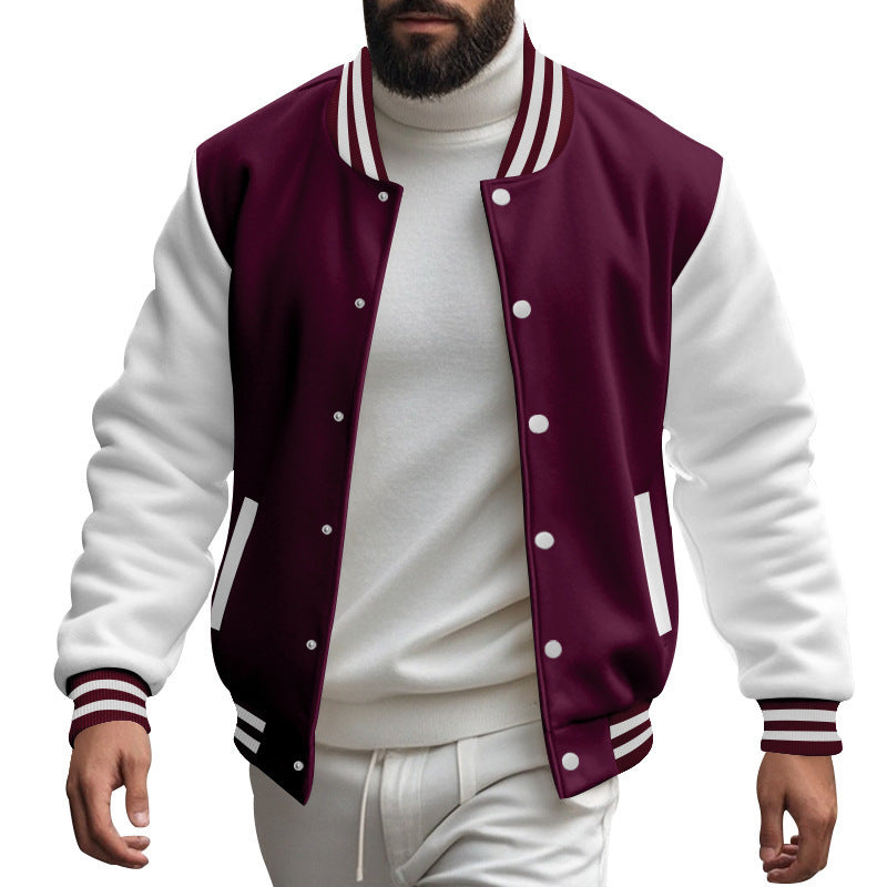Casual bomber jacket for men with contrasting sleeves and a classic fit Lune London