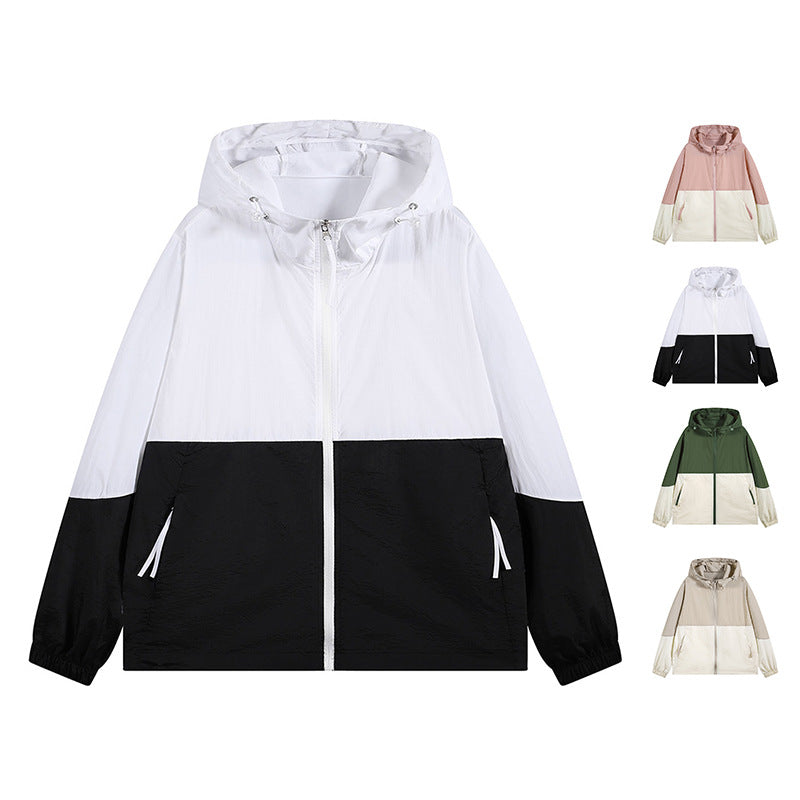 Ladies lightweight and water-resistant outdoor jacket with hood Lune London