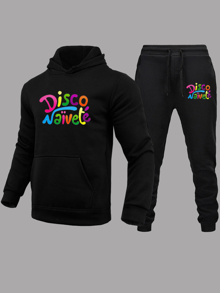 Women's hoodie and jogger set with bright inscription Lune London