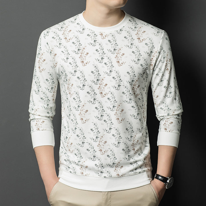 Stylish long-sleeved shirt for men with floral pattern and high-quality material Lune London