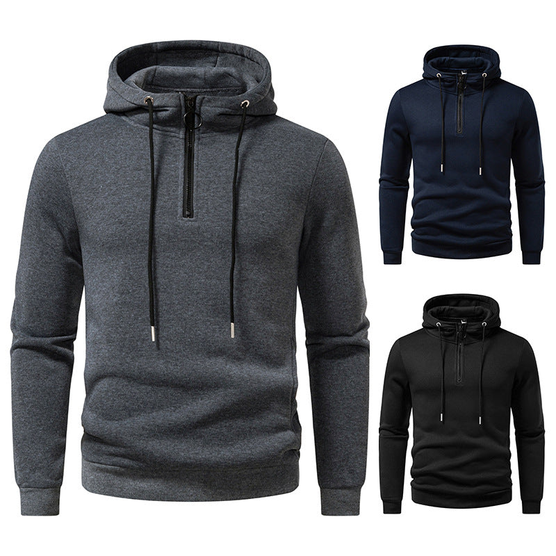Men's hooded tops with modern zipper closure and breathable material Lune London