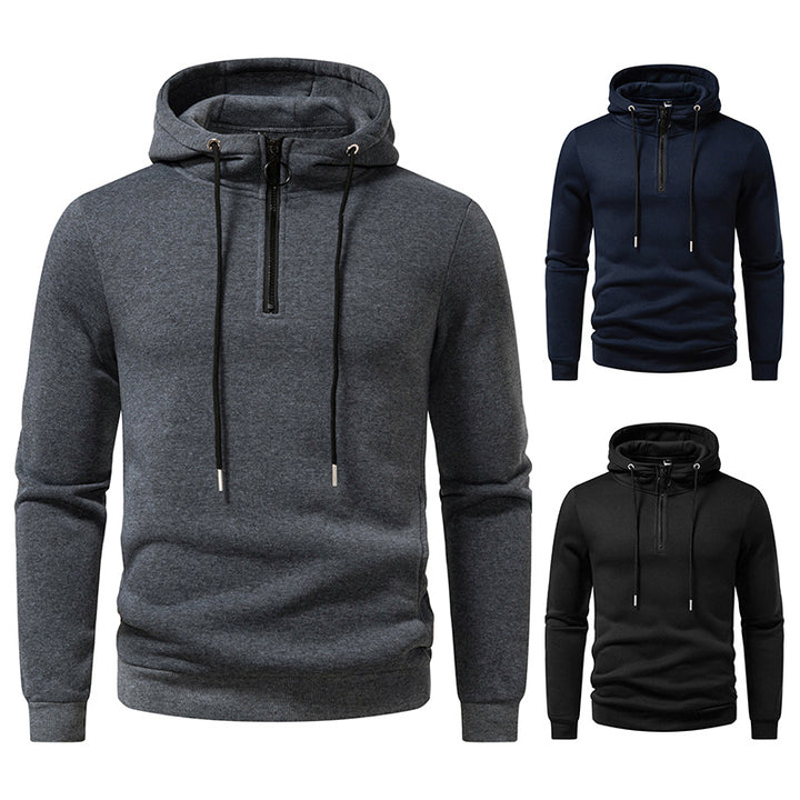 Men's hooded tops with modern zipper closure and breathable material Lune London