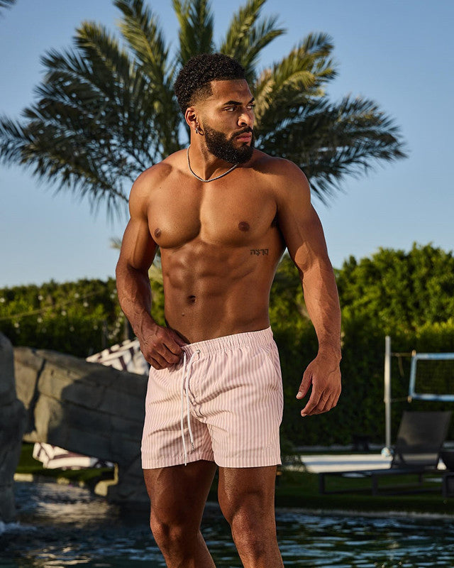 Shorts de bain stylés pour hommes avec cordon pratique Lune London