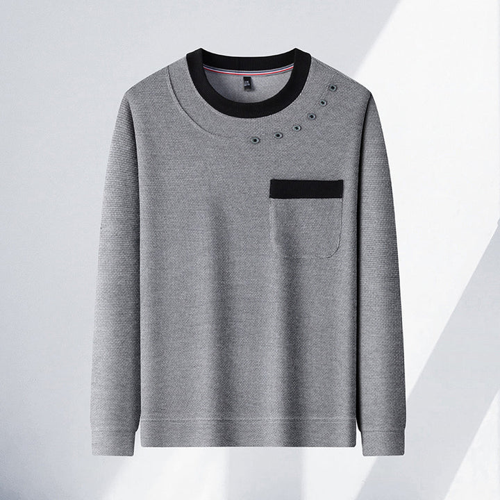 Trendy sweatshirt for men with unique detail accents and a practical chest pocket Lune London