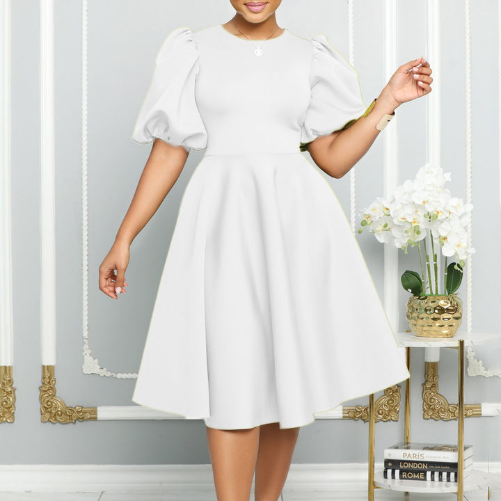 Skater dress for women with voluminous sleeves and a flared skirt Lune London
