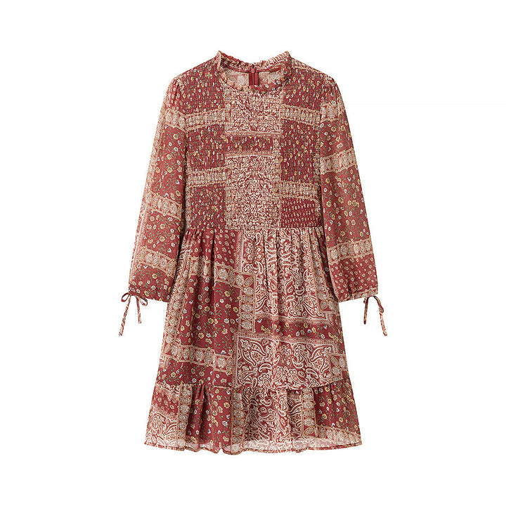 Robe patchwork pour femme avec jupe volumineuse Chic & Stil