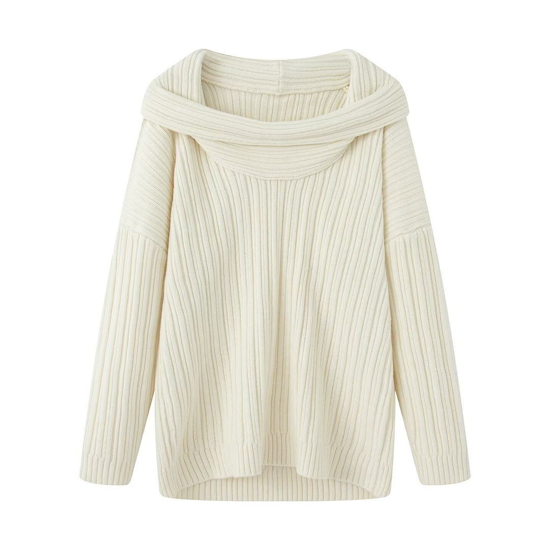 Pull en maille épaisse pour femmes avec un col roulé à la mode Chic & Stil