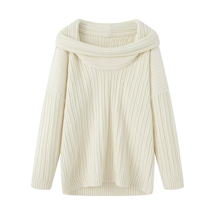 Pull en maille épaisse pour femmes avec un col roulé à la mode Chic & Stil
