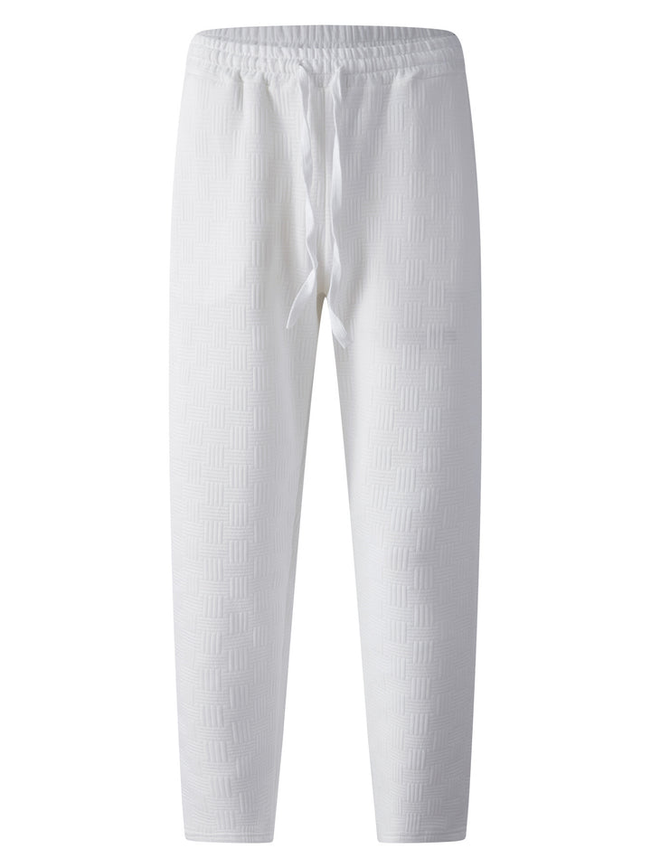 Sport leisure pants for men with an innovative structured design and an elastic waist Lune London