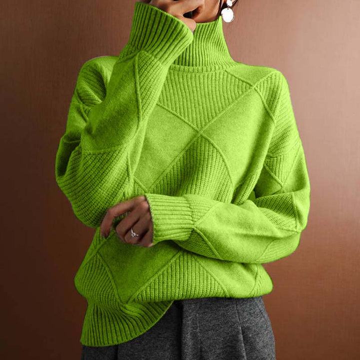 Lune London | Solid Color Classic Knit Sweater for Women