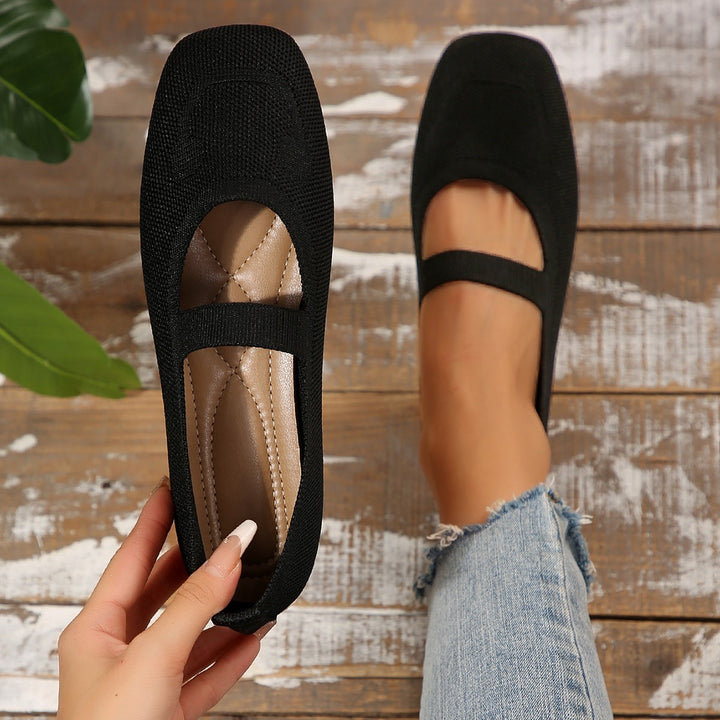 Ladies Cheerful Mary Jane Ballerinas Lune London