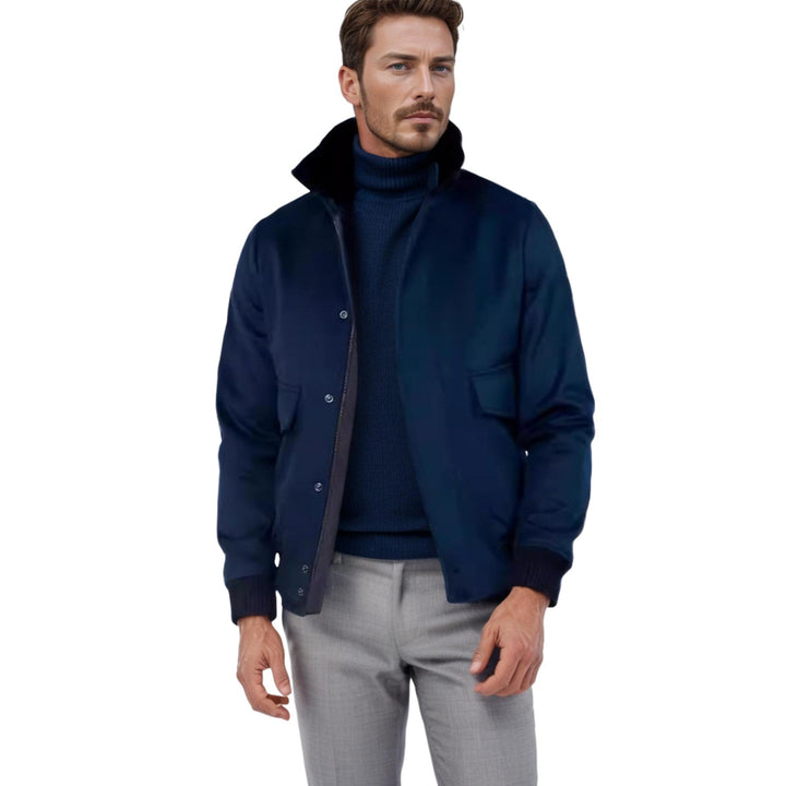 Modern casual jacket for men with high collar Lune London