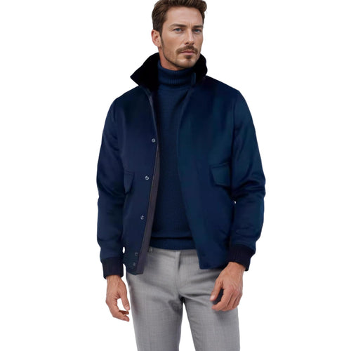 Modern casual jacket for men with high collar Lune London